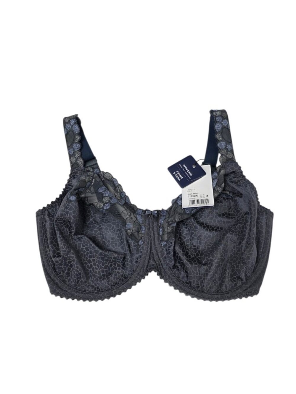 Prima Donna Hyde Park Full Cup Bra, Gris City, Unpadded, Underwire, Size 36H
